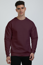Load image into Gallery viewer, Maroon oversize sweatshirt