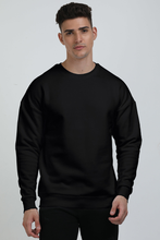 Load image into Gallery viewer, Black oversize sweatshirt