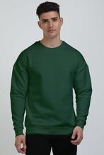 Load image into Gallery viewer, Bottle green oversize sweatshirt