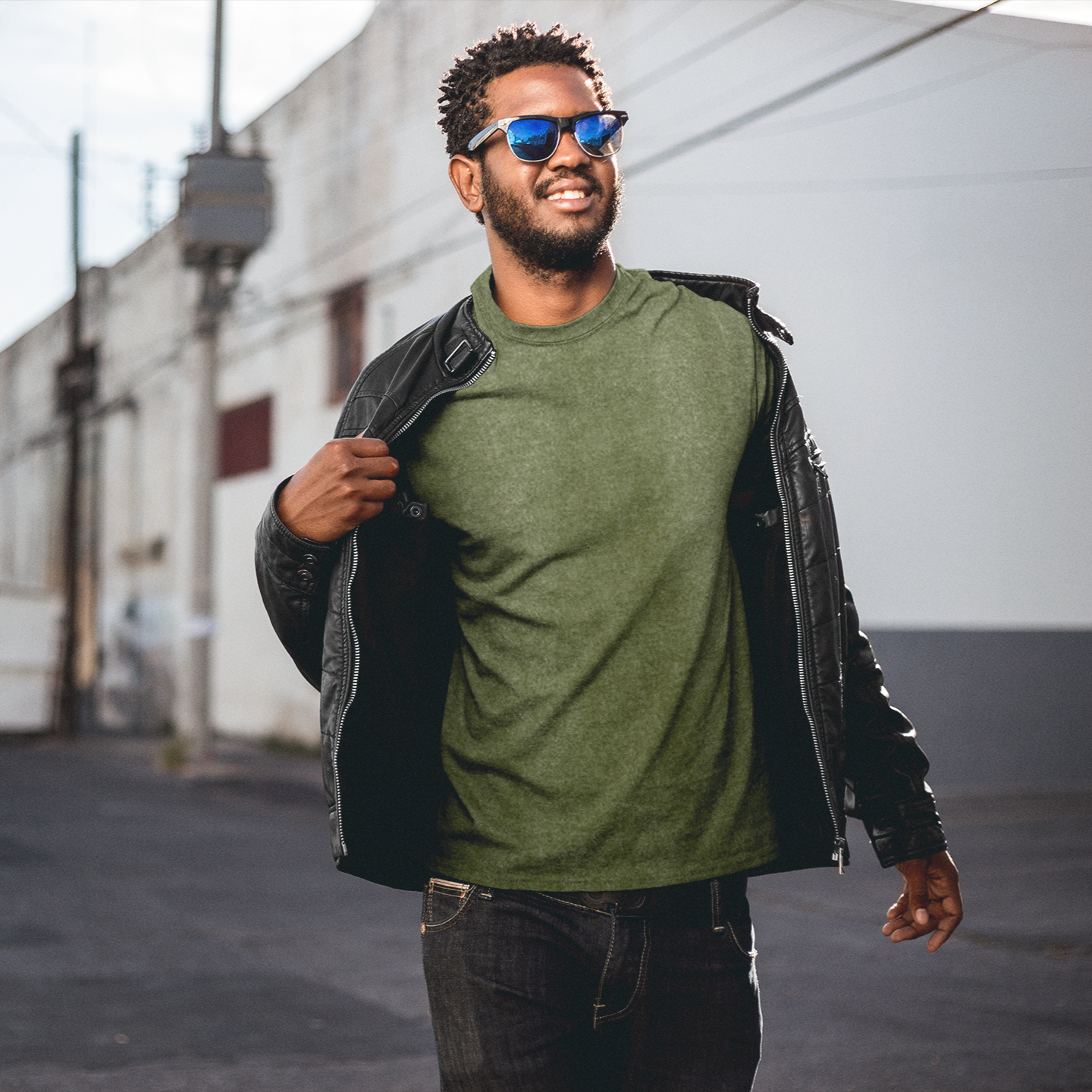 OLIVE GREEN ACID WASH OVERSIZED T-SHIRT Color – dmonkeyfamily