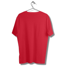 Load image into Gallery viewer, Red Half sleeves round neck unisex t-shirt - dmonkeyfamily