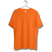 Load image into Gallery viewer, Orange Half sleeves round neck unisex t-shirt - dmonkeyfamily