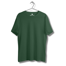 Load image into Gallery viewer, Olive Green Half sleeves round neck unisex t-shirt - dmonkeyfamily