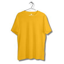 Load image into Gallery viewer, Golden Yellow Half sleeves round neck unisex t-shirt - dmonkeyfamily