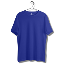 Load image into Gallery viewer, Royal Blue Half sleeves round neck unisex t-shirt - dmonkeyfamily