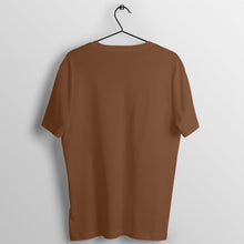 Load image into Gallery viewer, Coffee Brown Half sleeves round neck unisex t-shirt - dmonkeyfamily