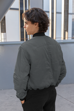 Load image into Gallery viewer, STEEL GREY BOMBER JACKET