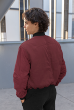 Load image into Gallery viewer, MAROON BOMBER JACKET