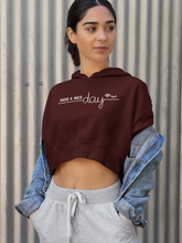 Load image into Gallery viewer, HAVE A NICE DAY CROP HOODIE - dmonkeyfamily