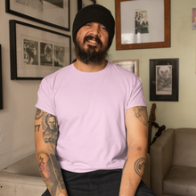 Load image into Gallery viewer, Light Pink Half sleeves round neck unisex t-shirt - dmonkeyfamily