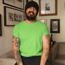 Load image into Gallery viewer, Liril green Half sleeves round neck unisex t-shirt - dmonkeyfamily