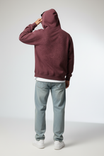 Load image into Gallery viewer, MAROON ACID WASH HOODIE
