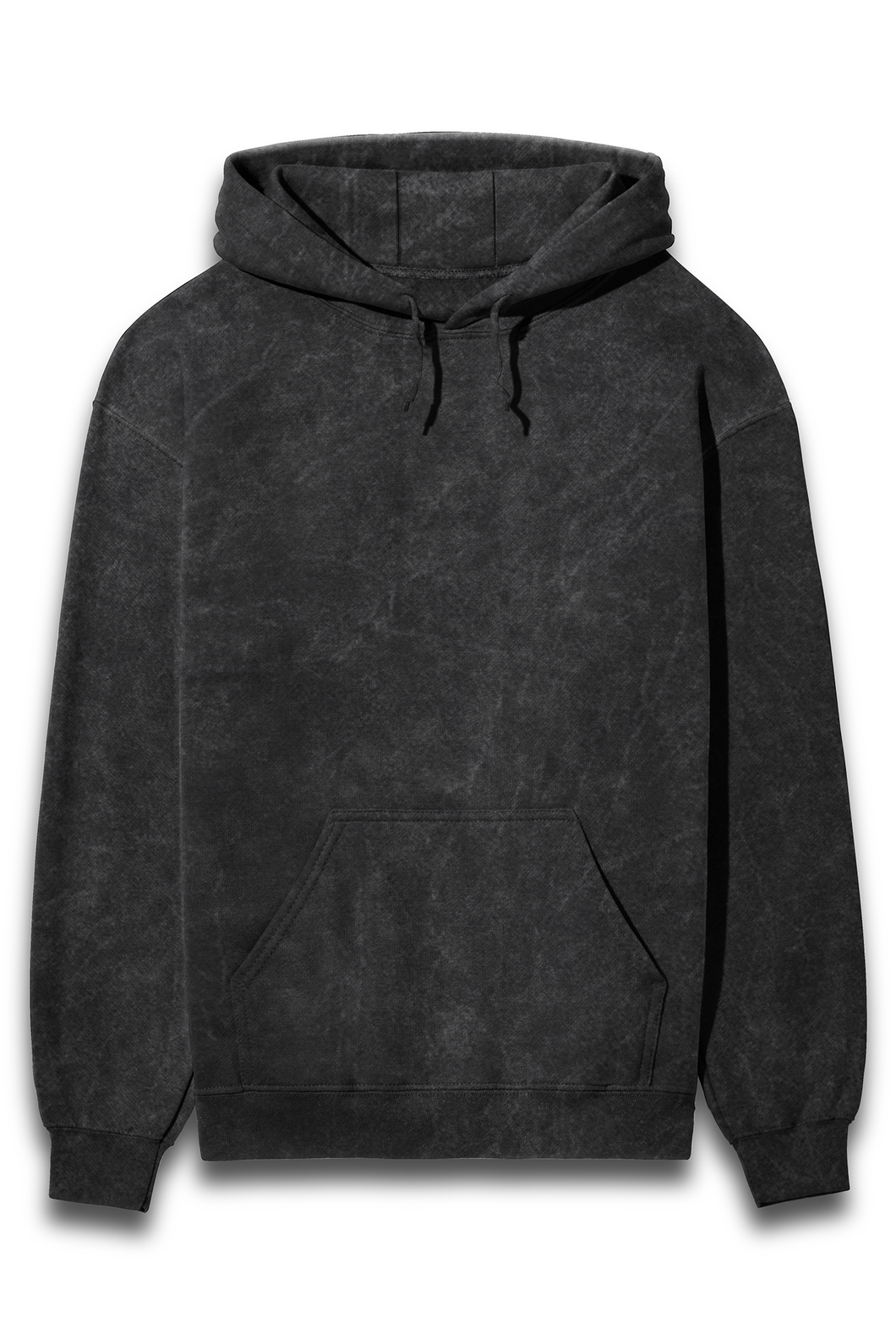 ACID WASH BLACK HOODIE