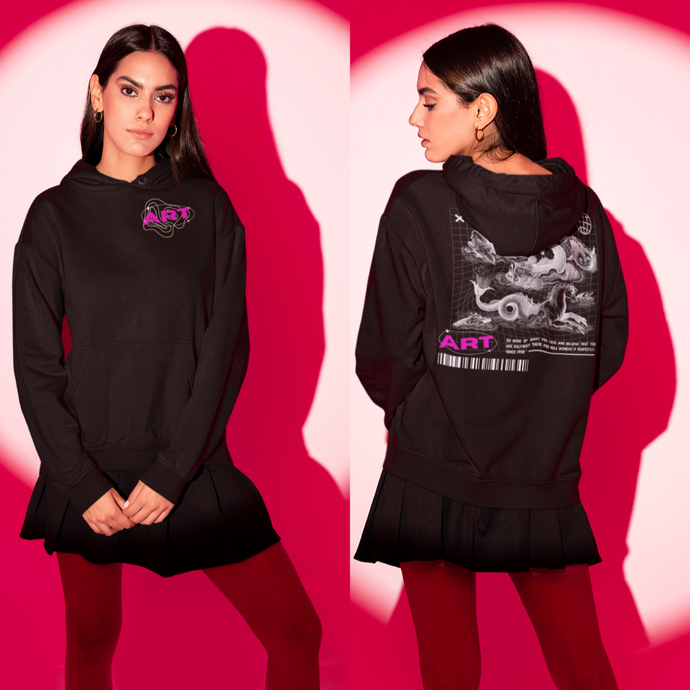 black hoodie