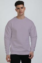 Load image into Gallery viewer, Lavender oversize sweatshirt
