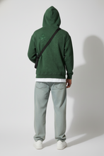 Load image into Gallery viewer, BOTTLE GREEN ACID WASH HOODIE
