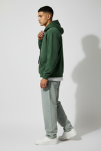 Load image into Gallery viewer, BOTTLE GREEN ACID WASH HOODIE
