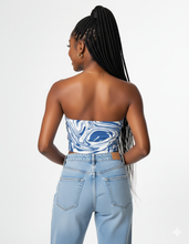 Load image into Gallery viewer, MARBLE PRINT TUBE TOP

