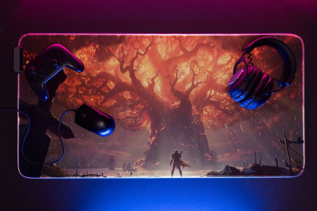 BURNING OF THE WORLD GAMING PAD/ DESK MAT