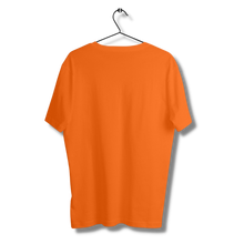 Load image into Gallery viewer, Orange Half sleeves round neck unisex t-shirt - dmonkeyfamily
