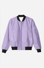 Load image into Gallery viewer, LAVENDER BOMBER JACKET
