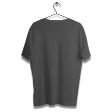 Load image into Gallery viewer, Charcoal Grey Half sleeves round neck unisex t-shirt - dmonkeyfamily
