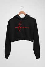 Load image into Gallery viewer, LOVE CROP HOODIE - dmonkeyfamily
