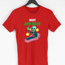 Load image into Gallery viewer, WAKE AND BAKE T-SHIRT - dmonkeyfamily
