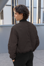 Load image into Gallery viewer, COFFEE BROWN BOMBER JACKET
