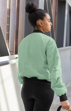 Load image into Gallery viewer, MINT GREEN BOMBER JACKET
