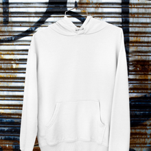Load image into Gallery viewer, SOLID WHITE COLOR UNISEX HOODIE - dmonkeyfamily
