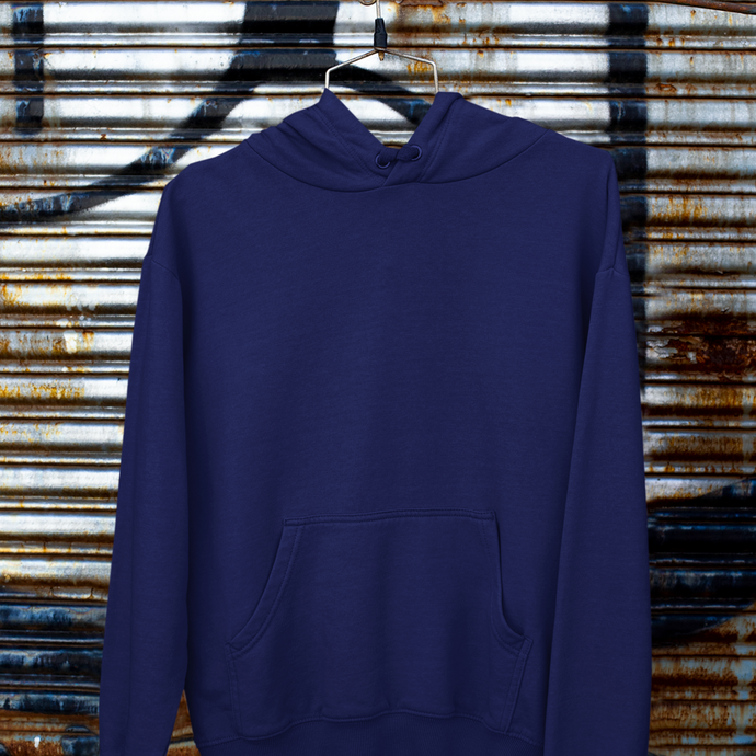 NAVY BLUE UNISEX HOODIE - dmonkeyfamily