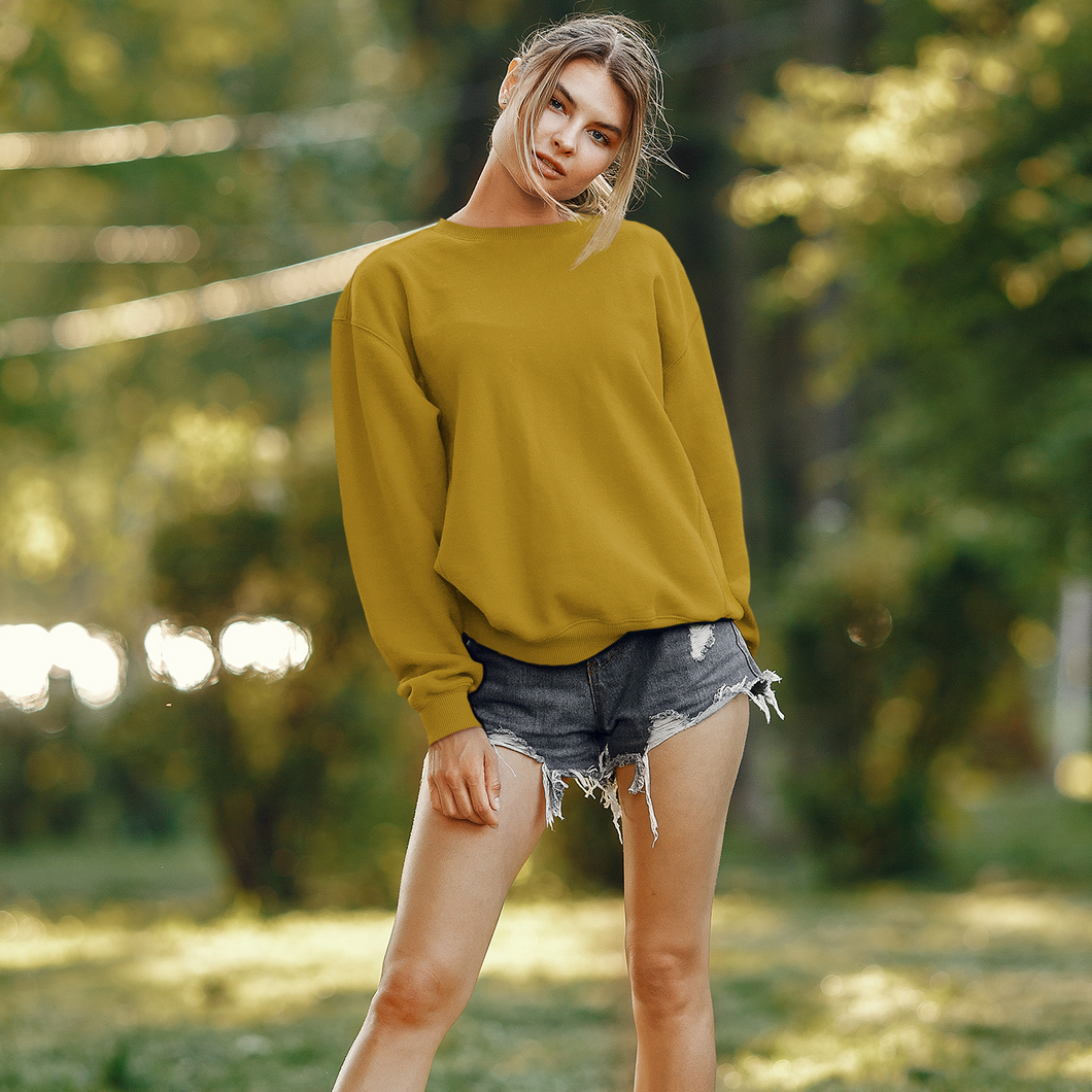 MUSTARD YELLOW SWEATSHIRT - dmonkeyfamily