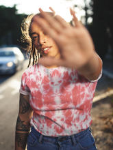 Load image into Gallery viewer, RED TIE DYE UNISEX T-SHIRT

